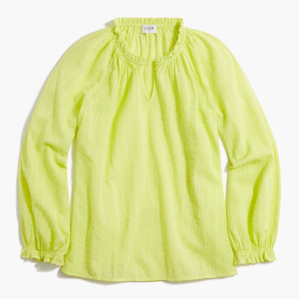 J. Crew Women's Lime Green Top